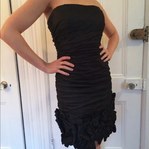 black silky mini dress Sassy Shortcake Enchanted Eve Dress